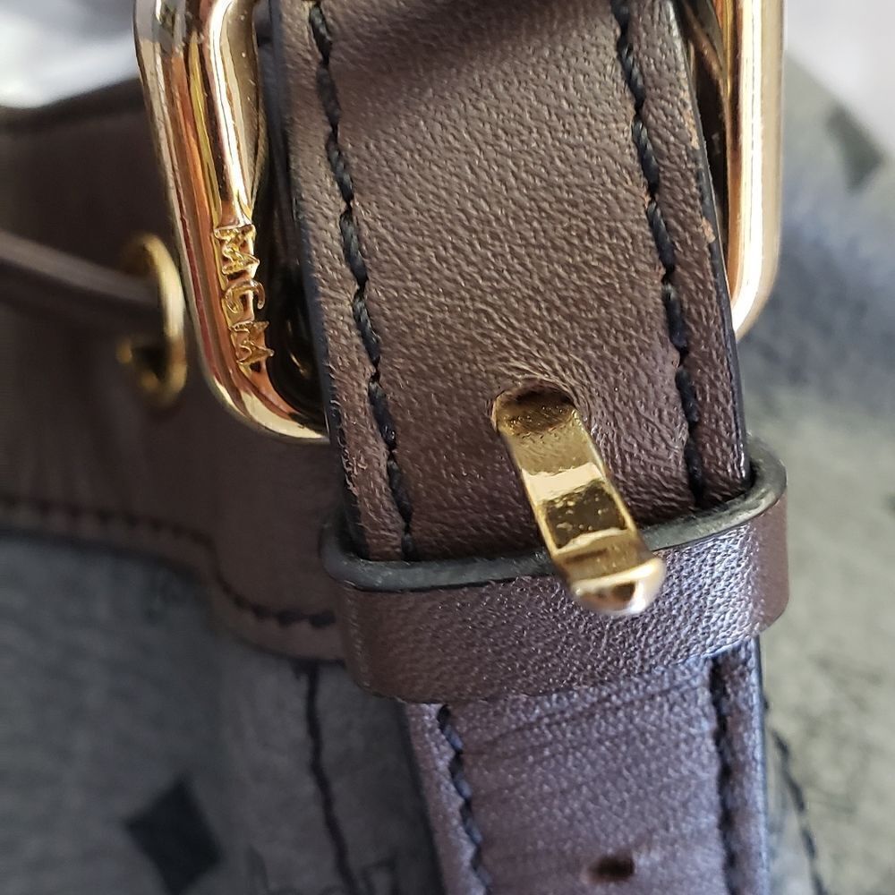 MCM Drawstring Bucket Shoulder Bag - Picture 10 of 12